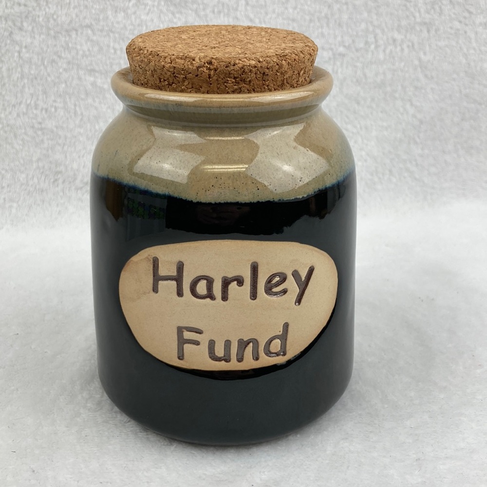 LTD Commodities Stoneware Harley Fund Jar 5.5”